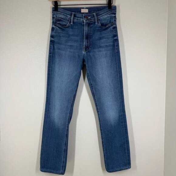 Mother The Mid Rise Dazzler Ankle Jeans in Sweet and Sassy Medium Wash Denim 26 - Picture 1 of 3